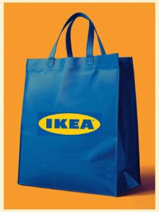 Il Caso IKEA e Heinz: Il Design che risolve "problemi silenziosi" del marketing 2 borsa blu ikea che diventa cuscino